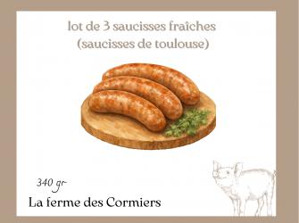lots 3 saucisses fra�ches